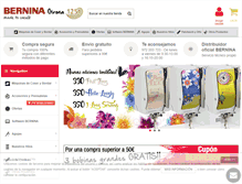 Tablet Screenshot of maquinasdecoserbernina.com